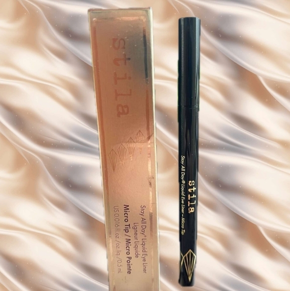 🌟QUARTZ Stila DISCONTINUED Stay All Day Liquid Eyeliner Micro Tip NWT - Picture 4 of 7
